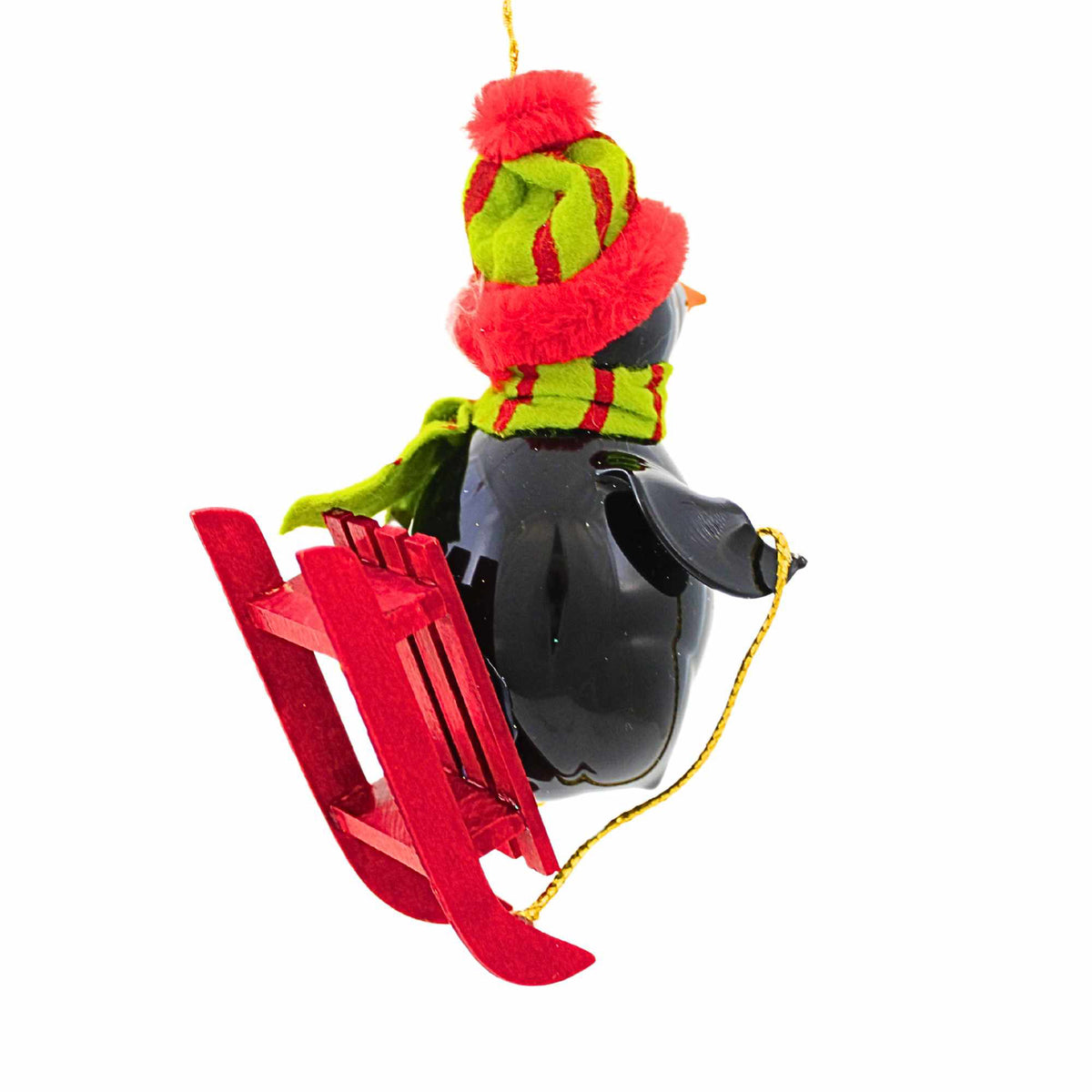 De Carlini Italian Ornaments North Pole Sled Run - - SBKGifts.com
