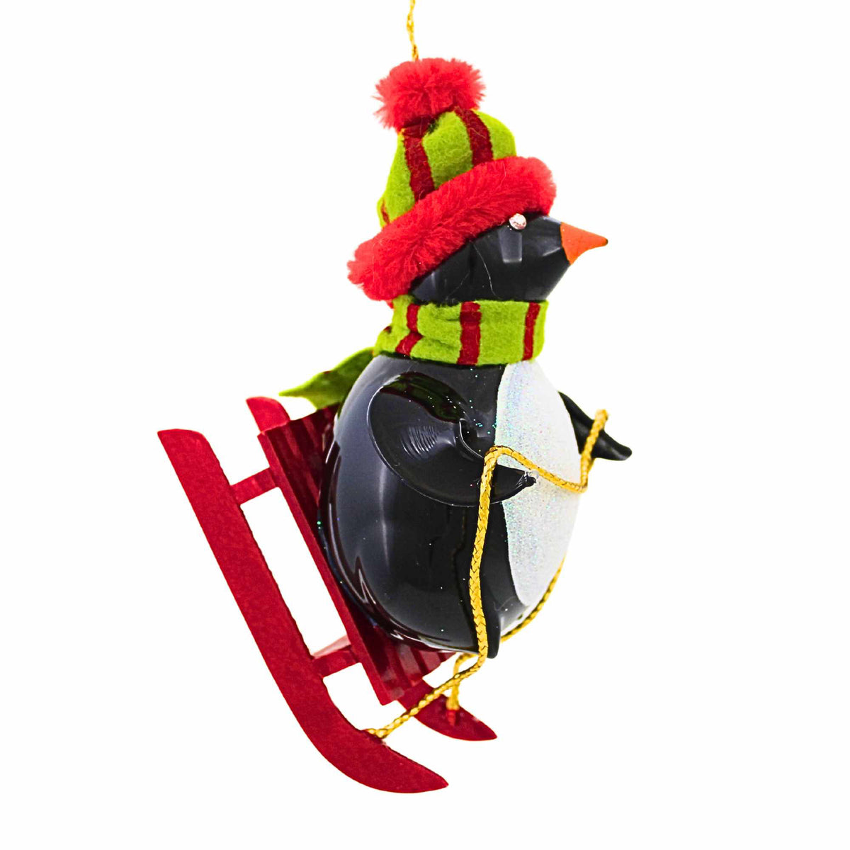 De Carlini Italian Ornaments North Pole Sled Run - - SBKGifts.com