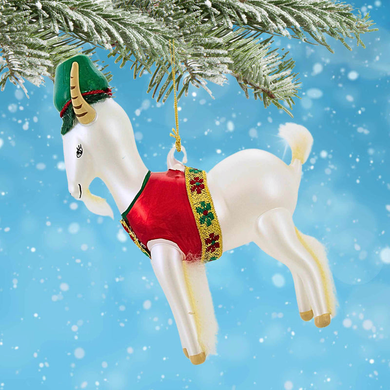 De Carlini Italian Ornaments Gustavo The Goat - - SBKGifts.com