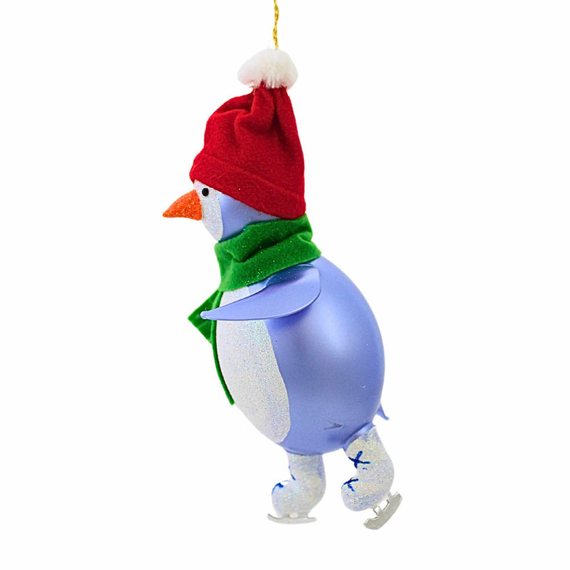 De Carlini Italian Ornaments Frostino Artic Skater - - SBKGifts.com