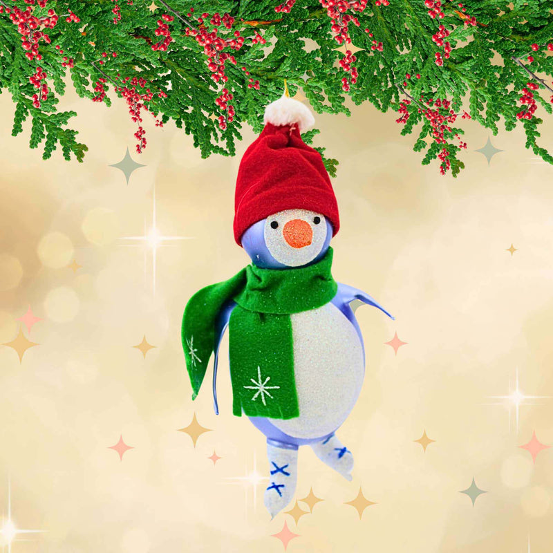 De Carlini Italian Ornaments Frostino Artic Skater - - SBKGifts.com