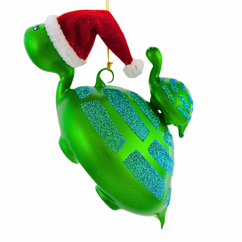 De Carlini Italian Ornaments Shelldon Claus & Tippy - - SBKGifts.com