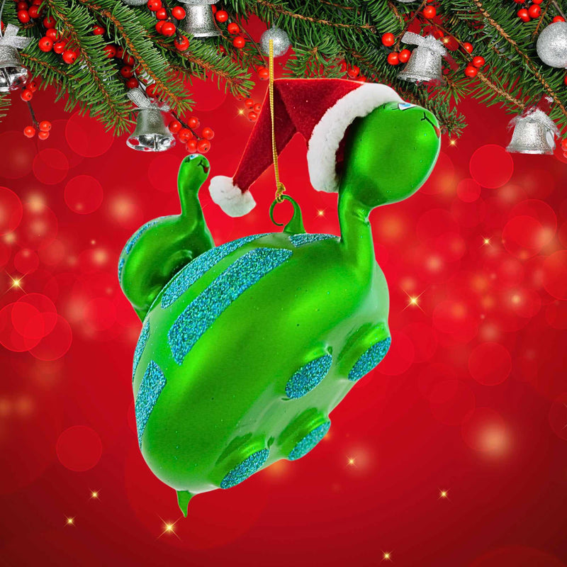 De Carlini Italian Ornaments Shelldon Claus & Tippy - - SBKGifts.com