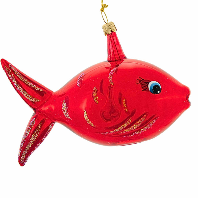 De Carlini Italian Ornaments Rubyloo & Guppy - - SBKGifts.com