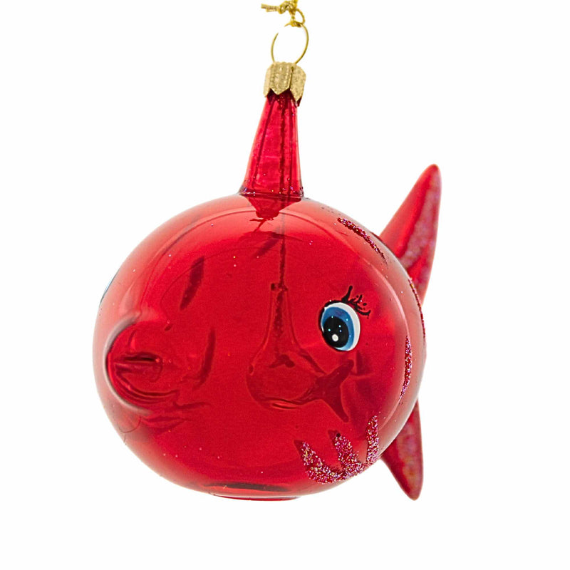 De Carlini Italian Ornaments Rubyloo & Guppy - - SBKGifts.com