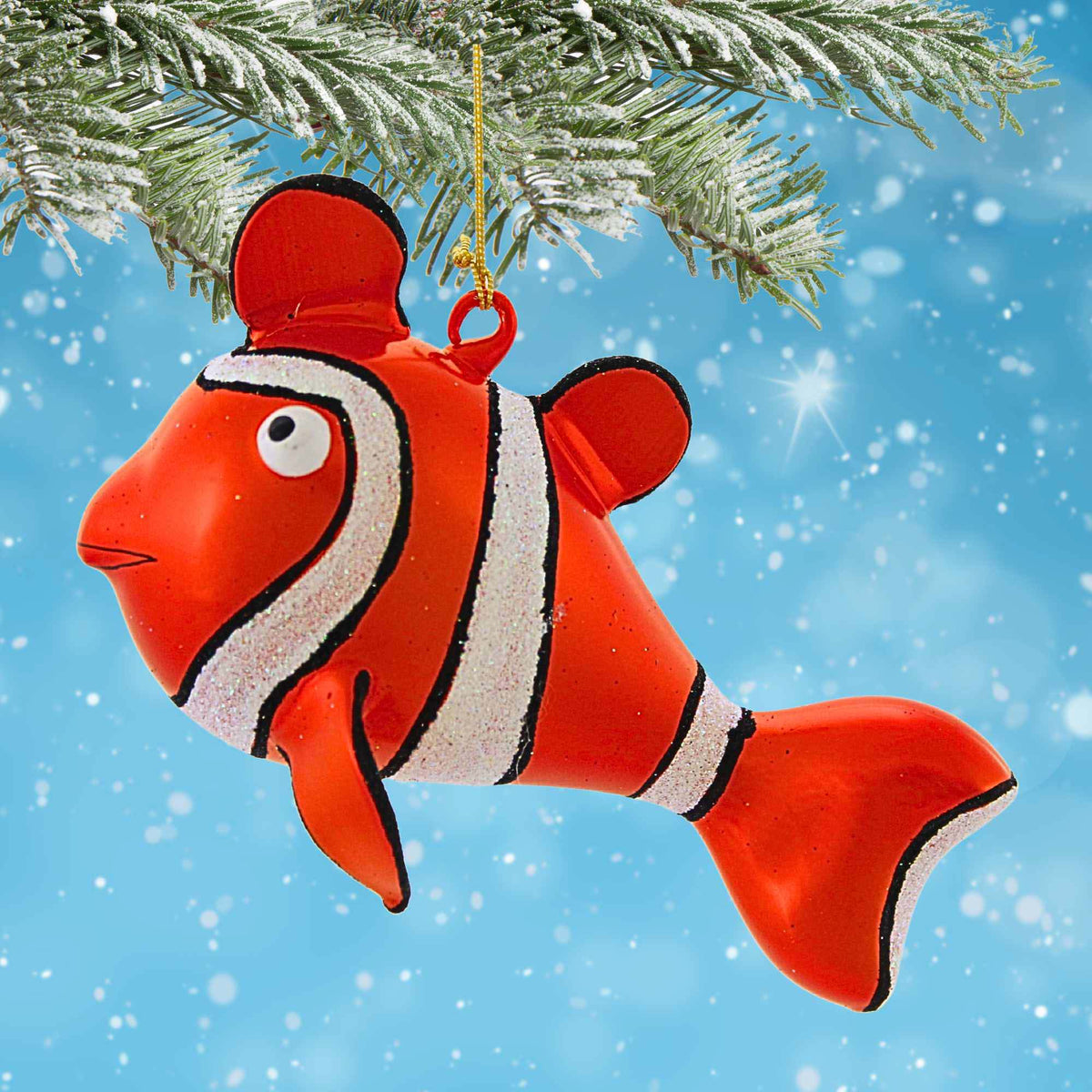 De Carlini Italian Ornaments Tangerfin Swimsy Lg - - SBKGifts.com
