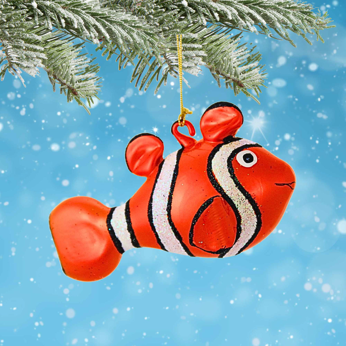 De Carlini Italian Ornaments Tangerfin Swimsy - - SBKGifts.com