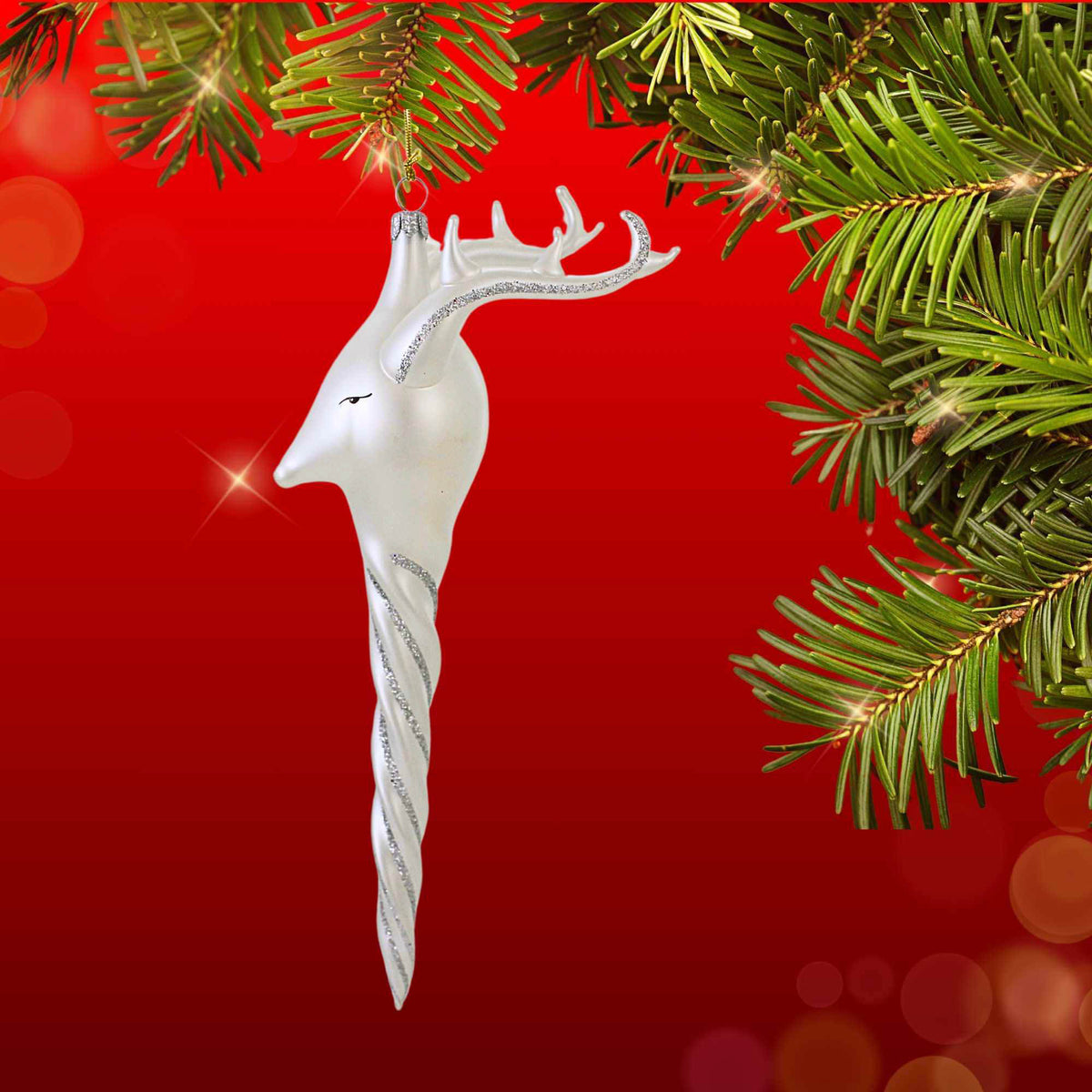 De Carlini Italian Ornaments Pearl Rein-Cicle - - SBKGifts.com