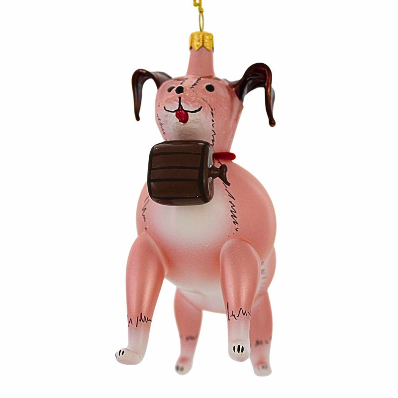 De Carlini Italian Ornaments Barrel Von Bark - - SBKGifts.com