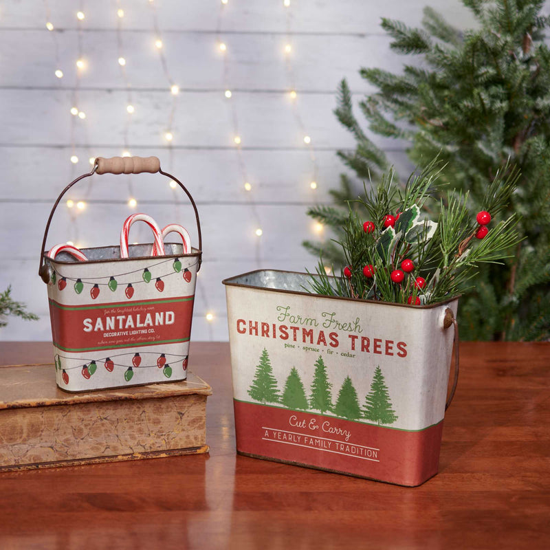 Primitives By Kathy Santaland Bucket Set - - SBKGifts.com