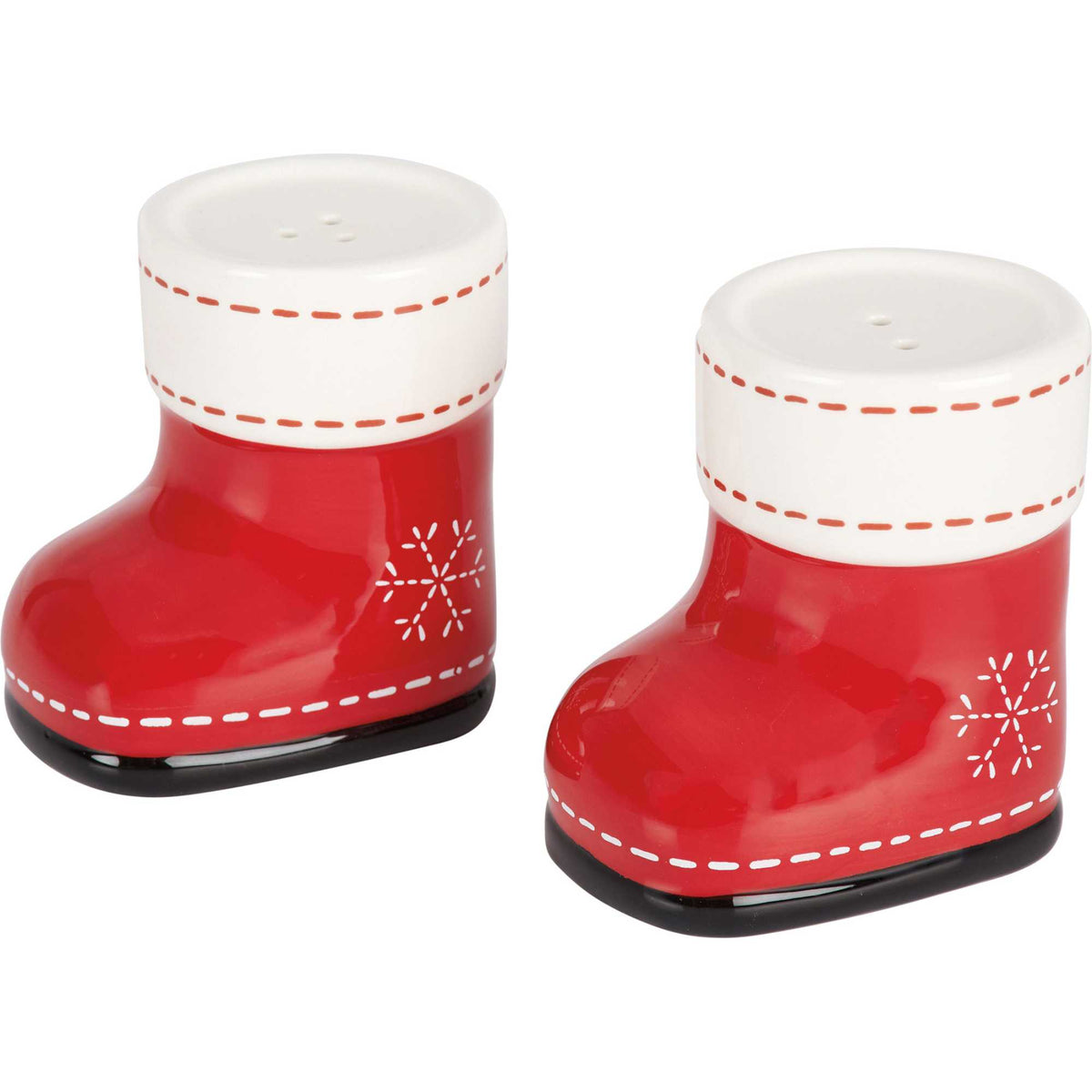 (63547) Red Boots Salt And Pepper Shakers