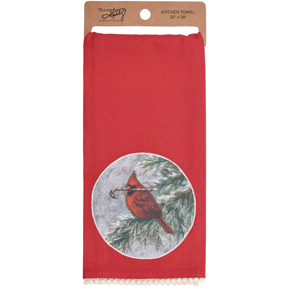 (63554) Winter Cardinal Kitchen Towel