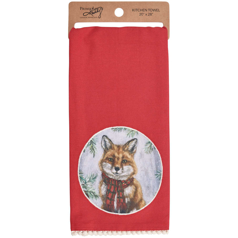 (63558) Winter Fox Kitchen Towel