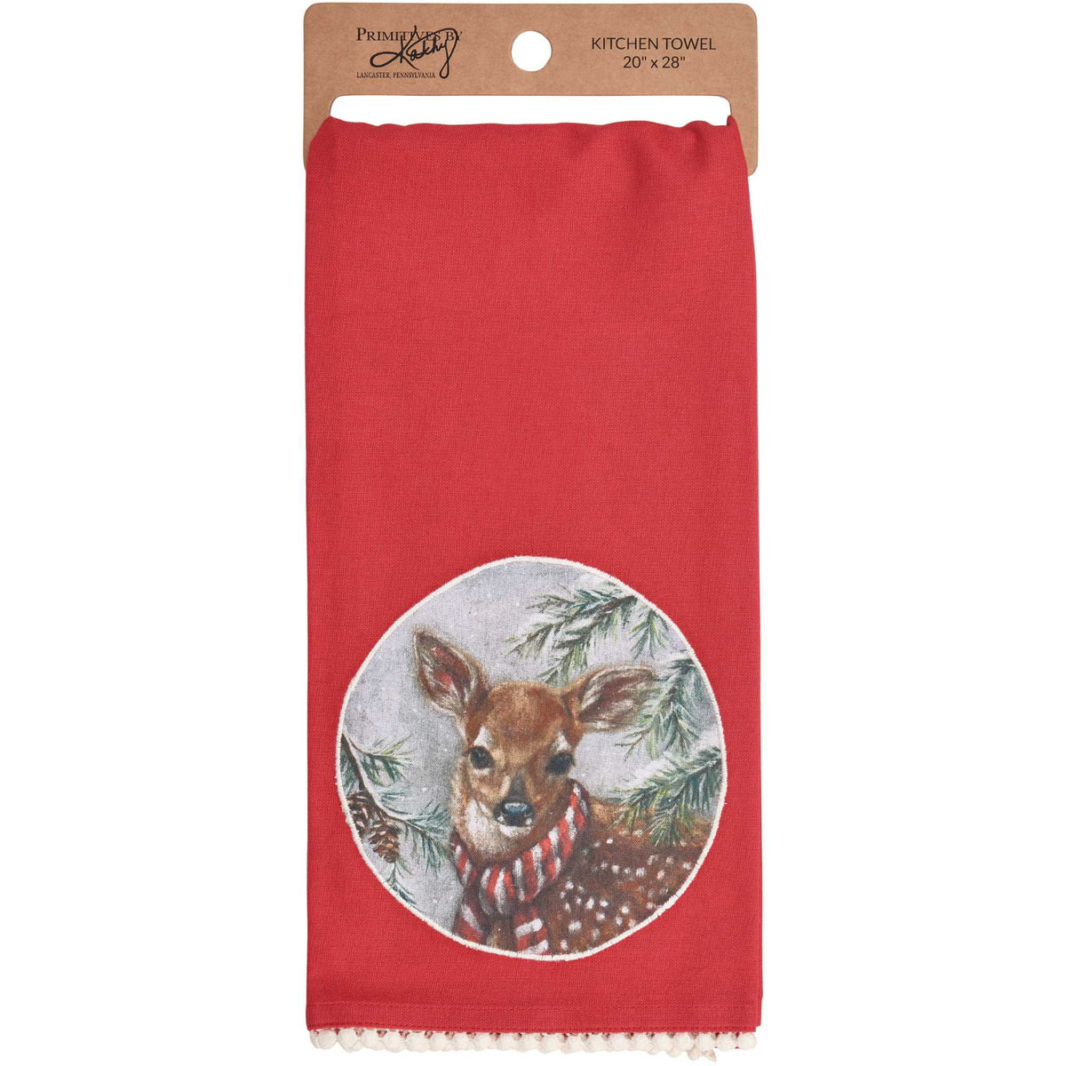 (63559) Winter Deer Kitchen Towel