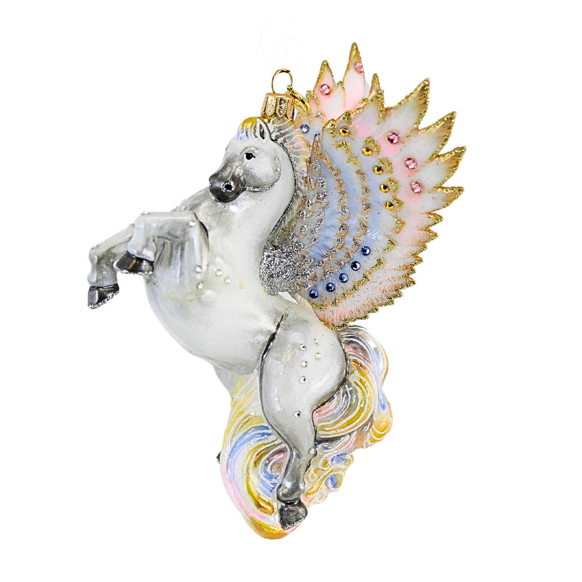 (63578) White Pegasus Ornament