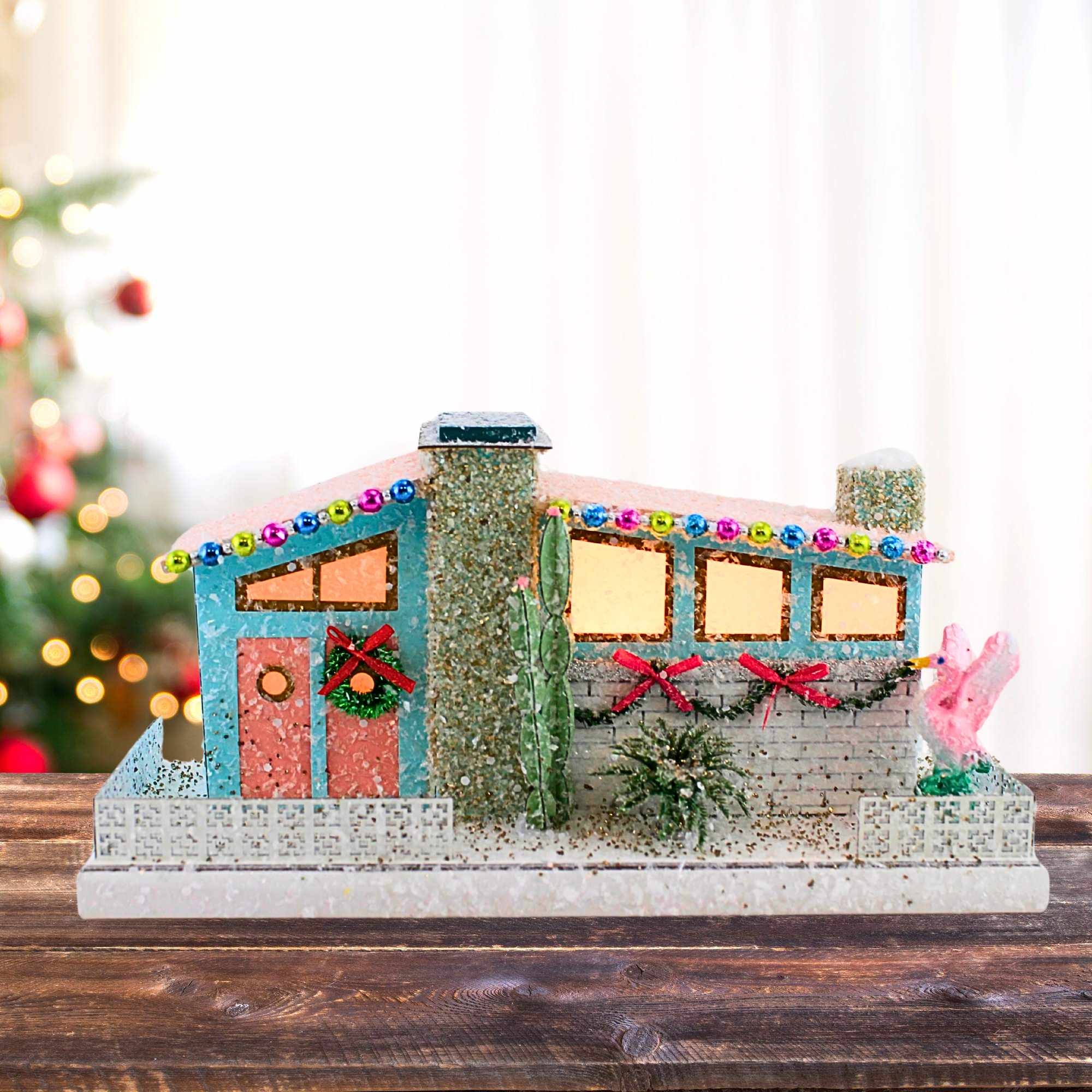 Cody Foster 6.00In Blue Palm Springs House, Cardboard, Mid Century