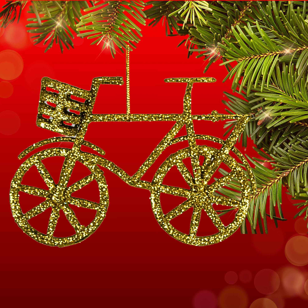 Craftoutlet.Com Gold Bicycle Ornament - - SBKGifts.com