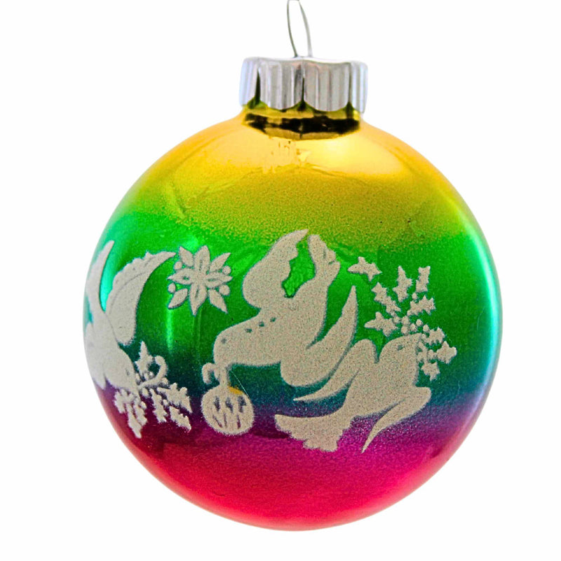 Christopher Radko Flocked Rounds Cc - - SBKGifts.com