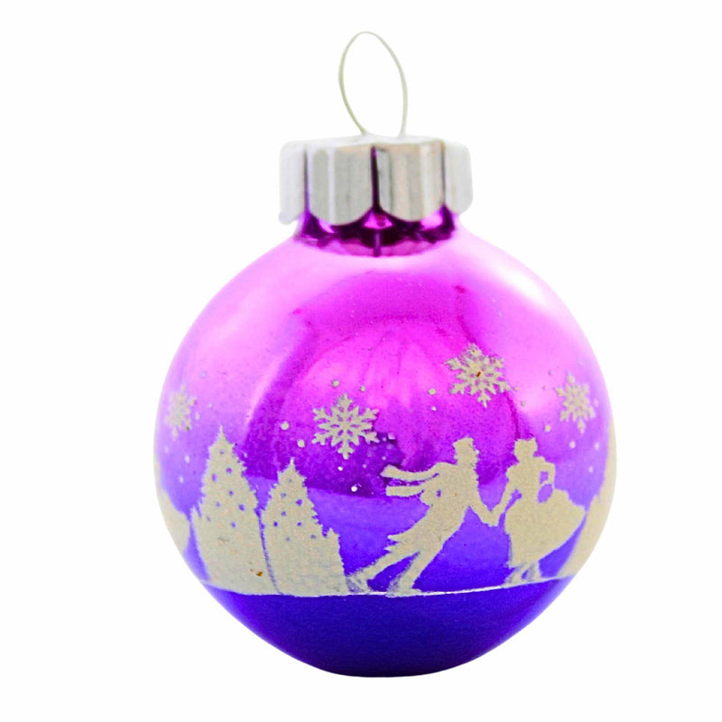 Christopher Radko Flocked Rounds - - SBKGifts.com