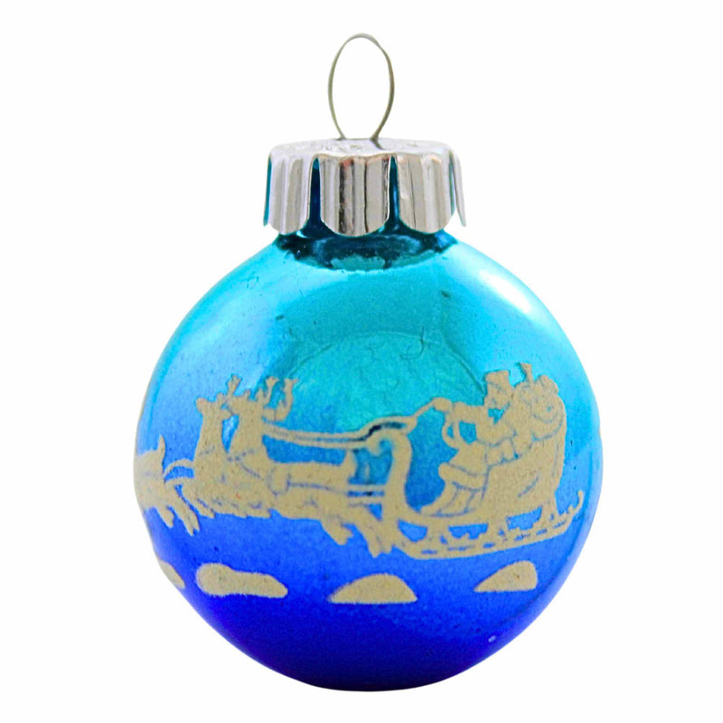 Christopher Radko Flocked Rounds - - SBKGifts.com
