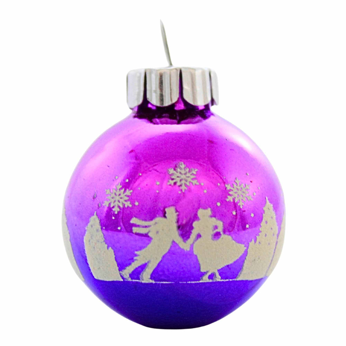 Christopher Radko Cc Flocked Rounds - - SBKGifts.com