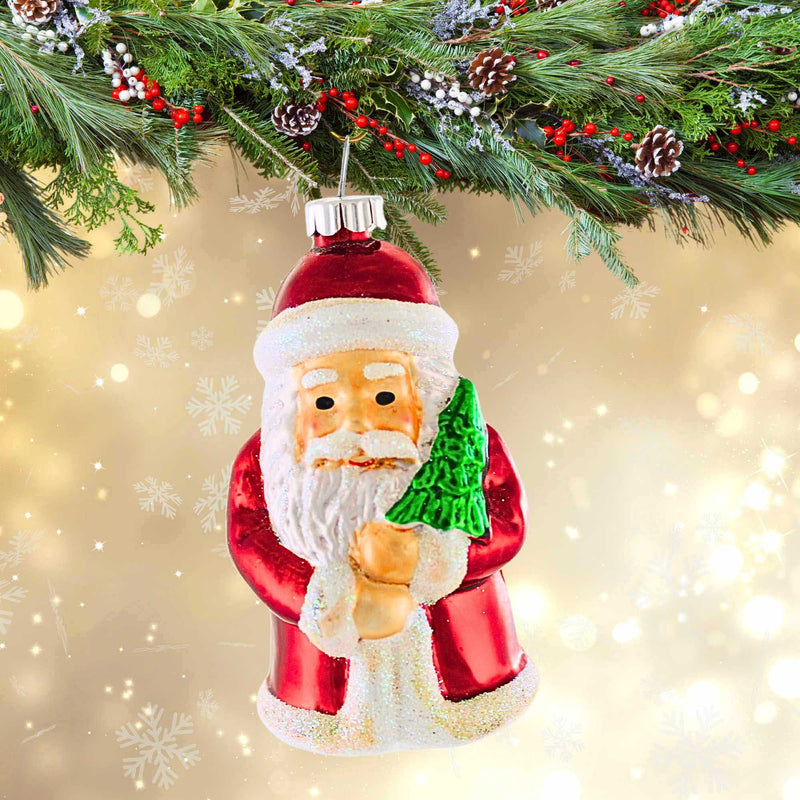 Christopher Radko Santa Holding Tree - - SBKGifts.com