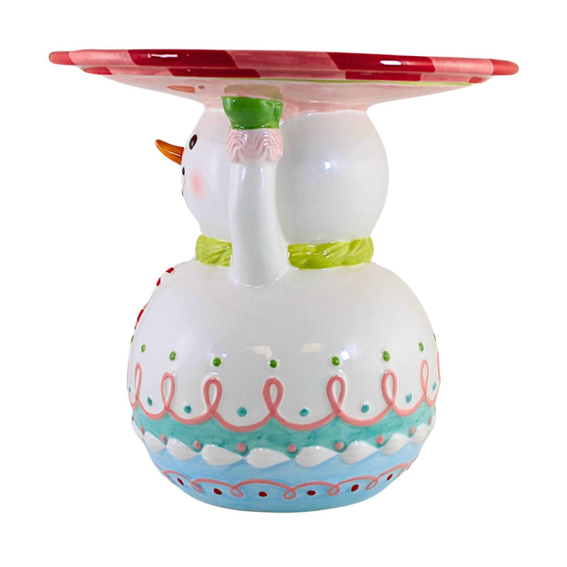 December Diamonds Snowman Holiday Server Stand - - SBKGifts.com