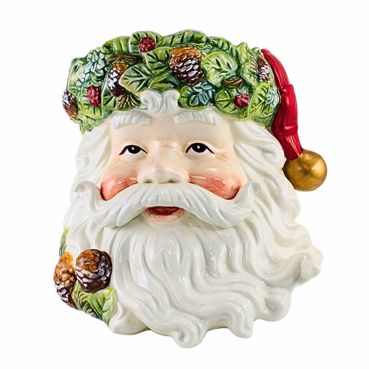 (63741) Evergreen Holiday Santa Container