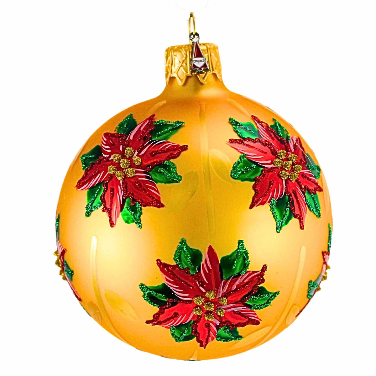 Santa Land Christmas Poinsettia Red S/3 - - SBKGifts.com