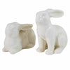 K & K Interiors White Bunnies Set/4 - - SBKGifts.com