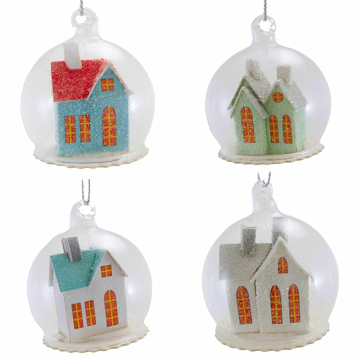 (63755) Frosty Abobe Globe Set/4