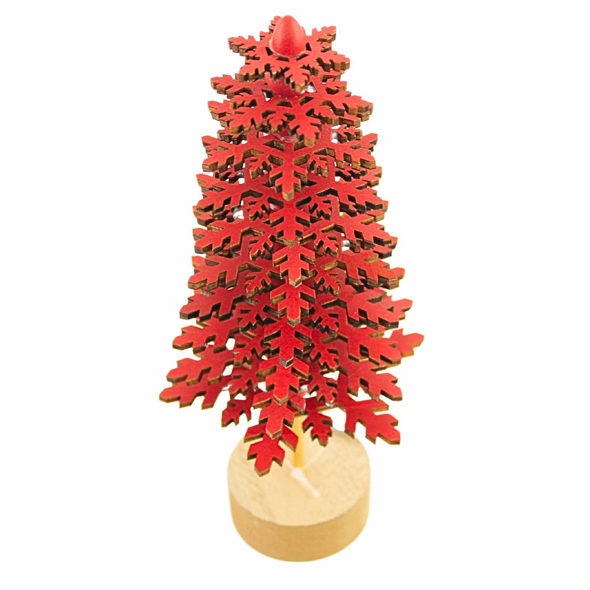 One Hundred 80 Degrees Red Snowflake Tree - - SBKGifts.com
