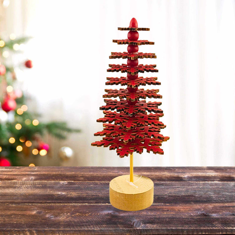 One Hundred 80 Degrees Red Snowflake Tree - - SBKGifts.com