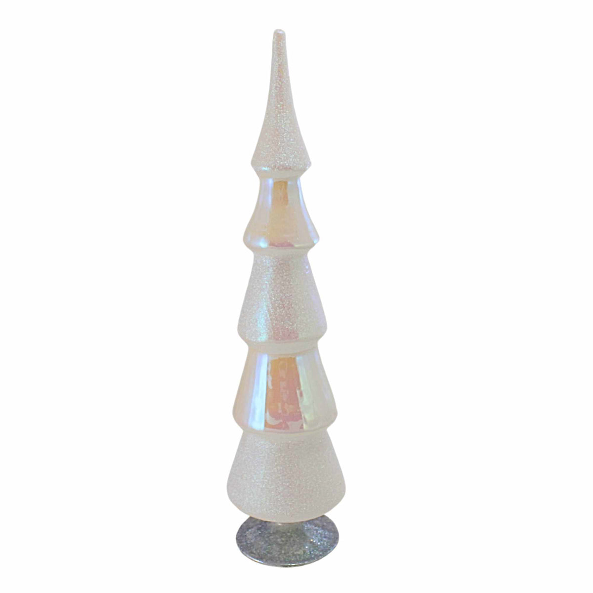 (63775) Single White Glass Hued Tree