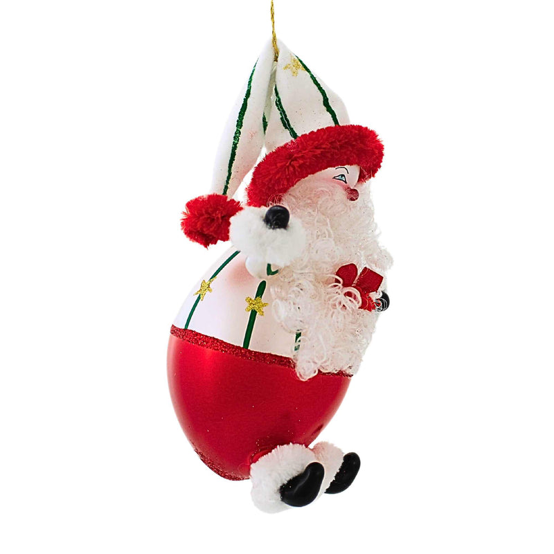 De Carlini Italian Ornaments Peppermint Papa - - SBKGifts.com