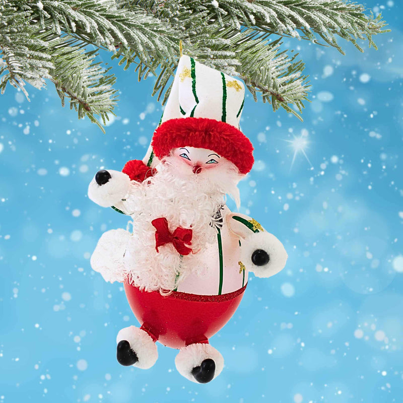 De Carlini Italian Ornaments Peppermint Papa - - SBKGifts.com