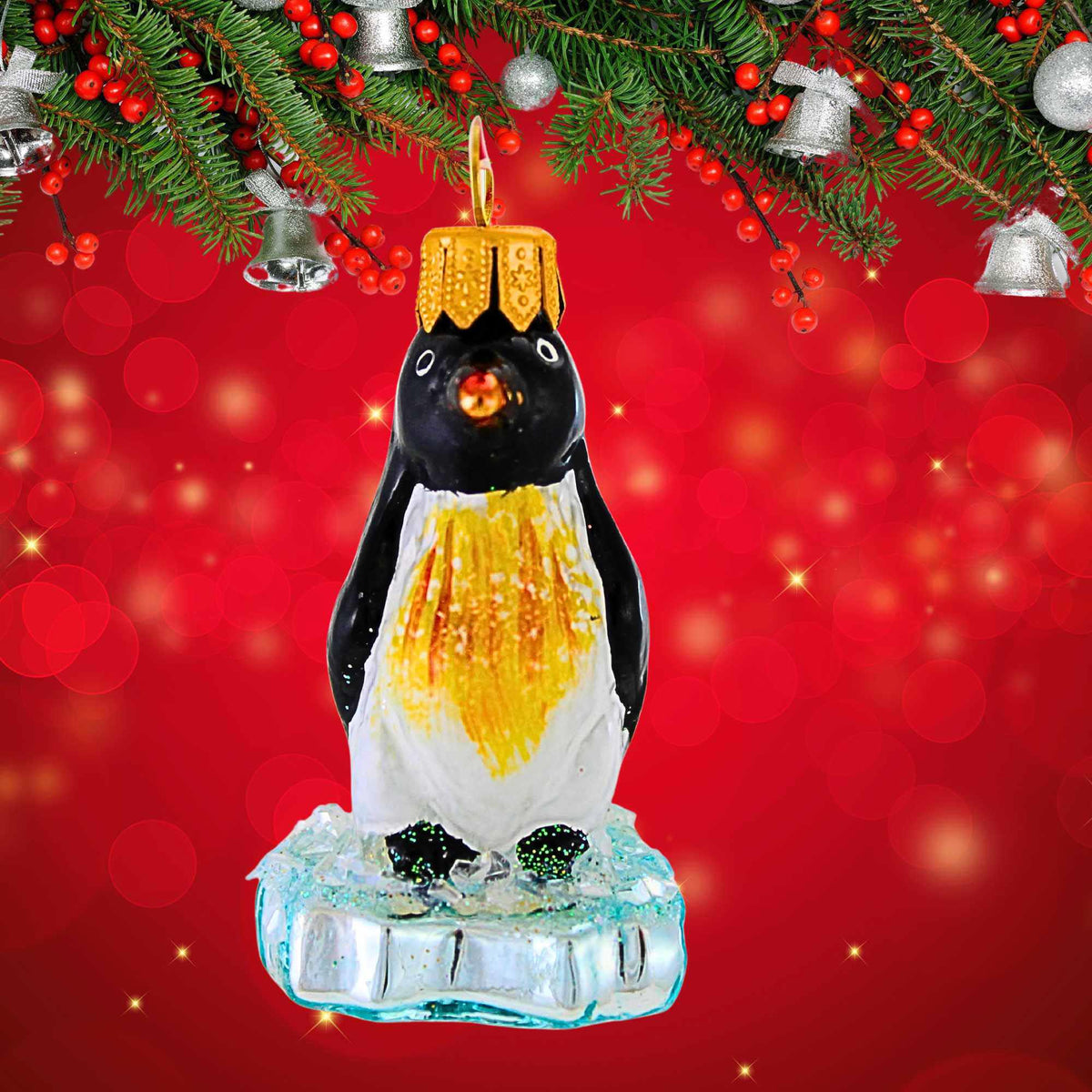 Ornament King Penguin Cheer - - SBKGifts.com