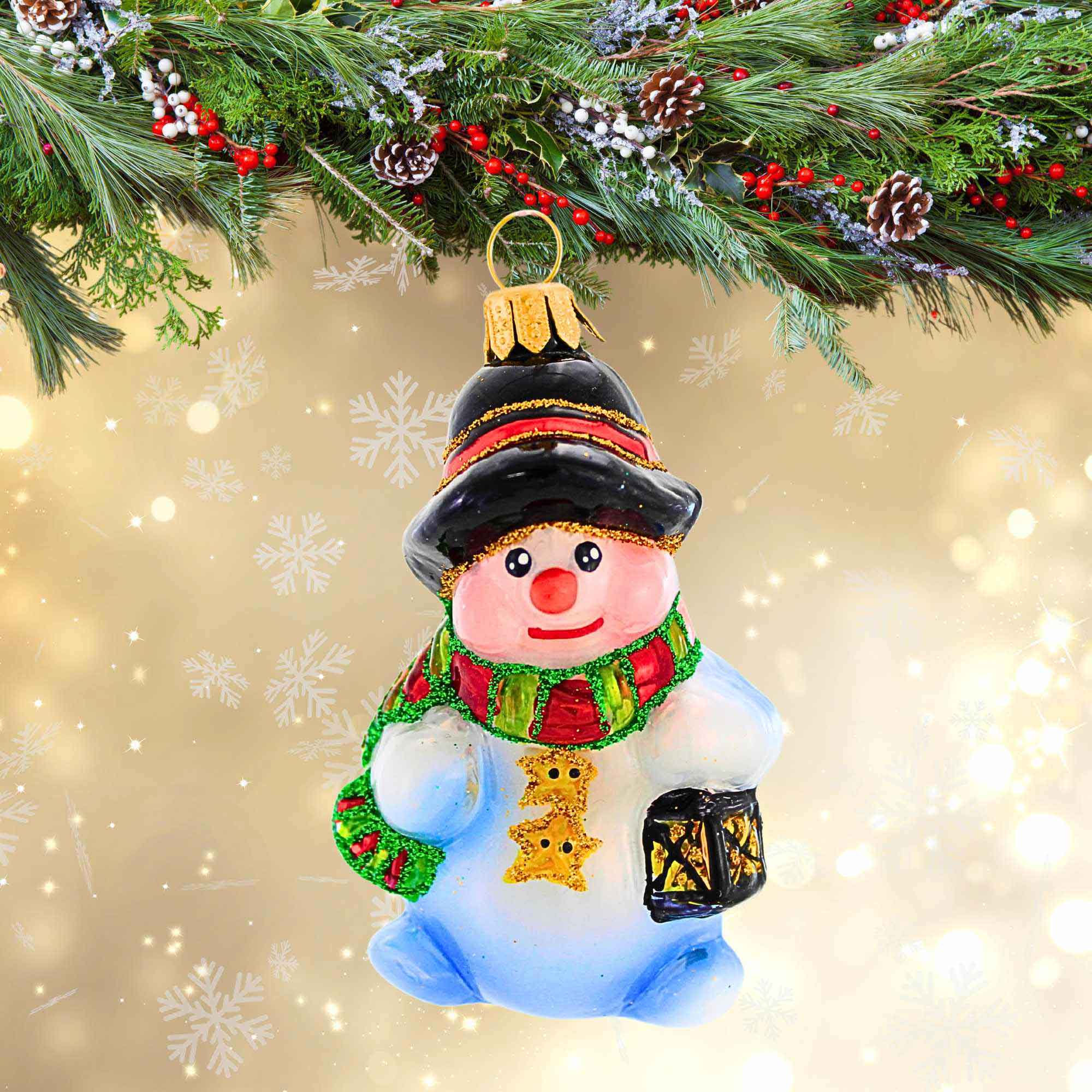 Ornament King 3.25In Meltin' Melvin, Glass, Mini Snowman Ornament