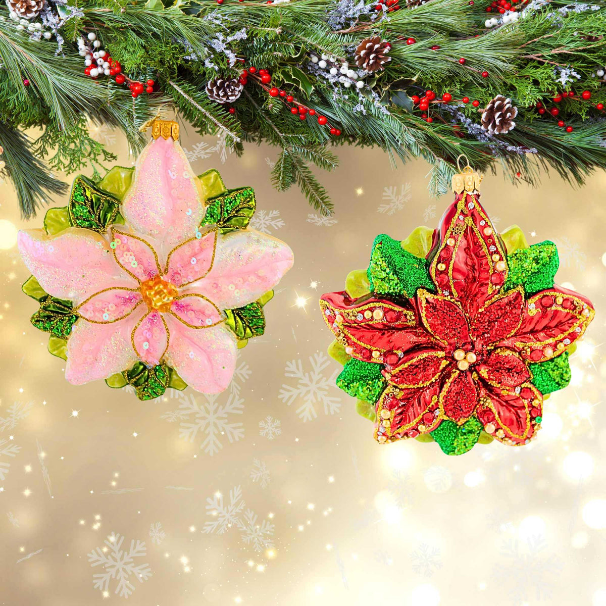 Ornament King Bright Blossom 2Pc Set - - SBKGifts.com
