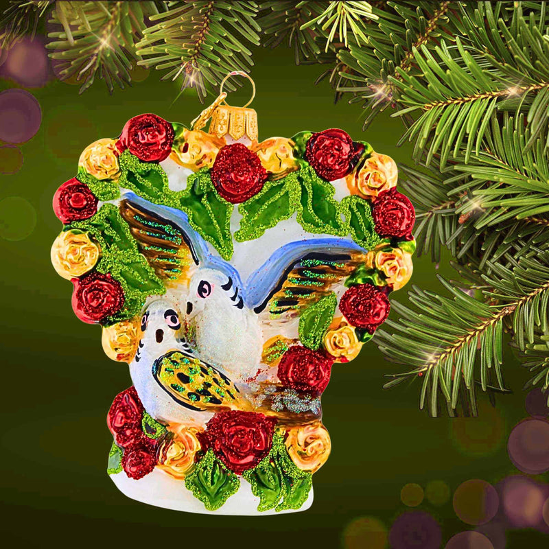Ornament King Two Turtle Doves - - SBKGifts.com