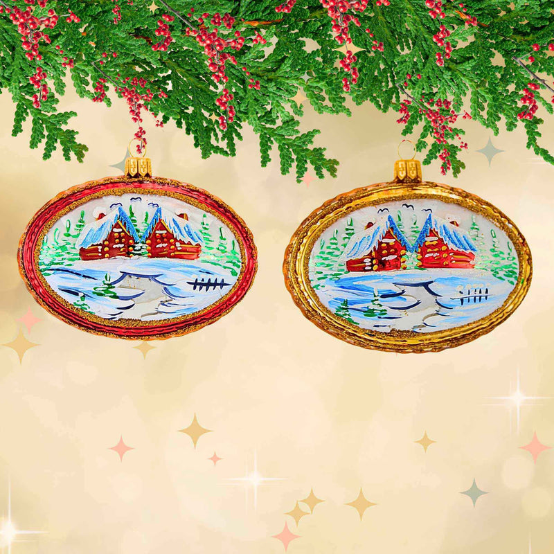 Ornament King Winter Valley 2Pc Set - - SBKGifts.com