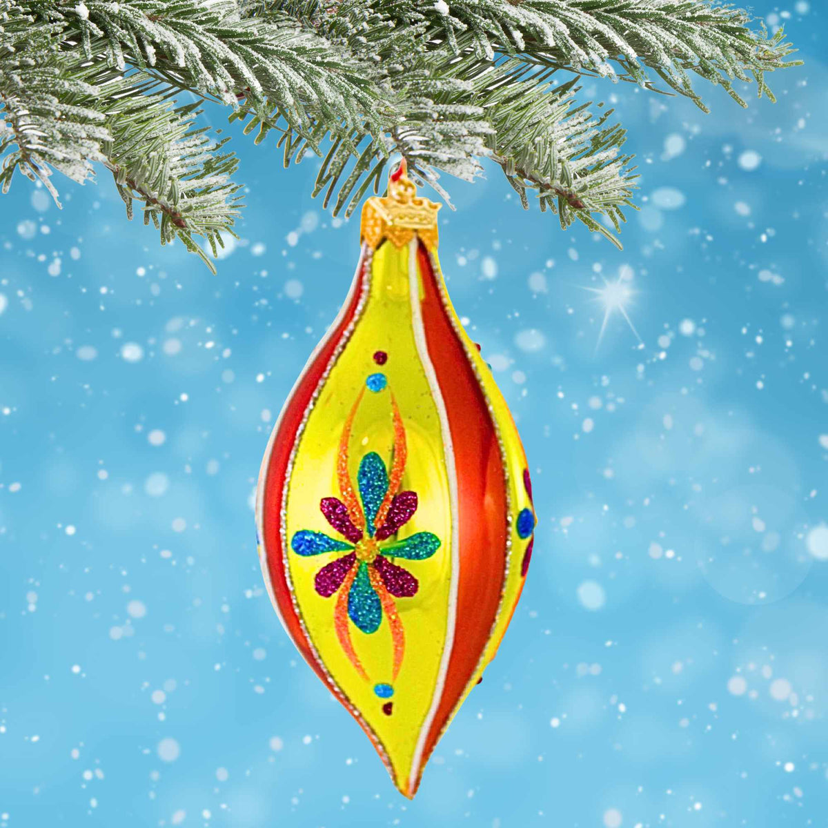 Pre-Order The Ornament King Mini Sparkler Orange - - SBKGifts.com