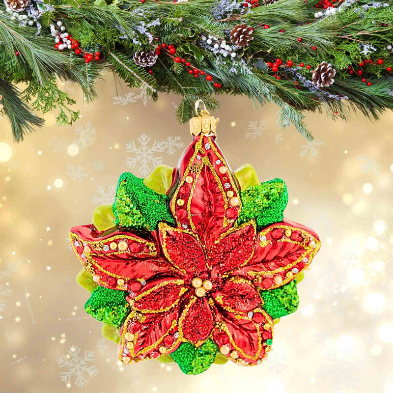 Ornament King Bright Blossom Red - - SBKGifts.com