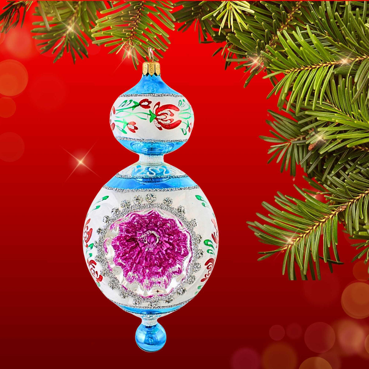 Ornament King Chantilly Lace Blue - - SBKGifts.com