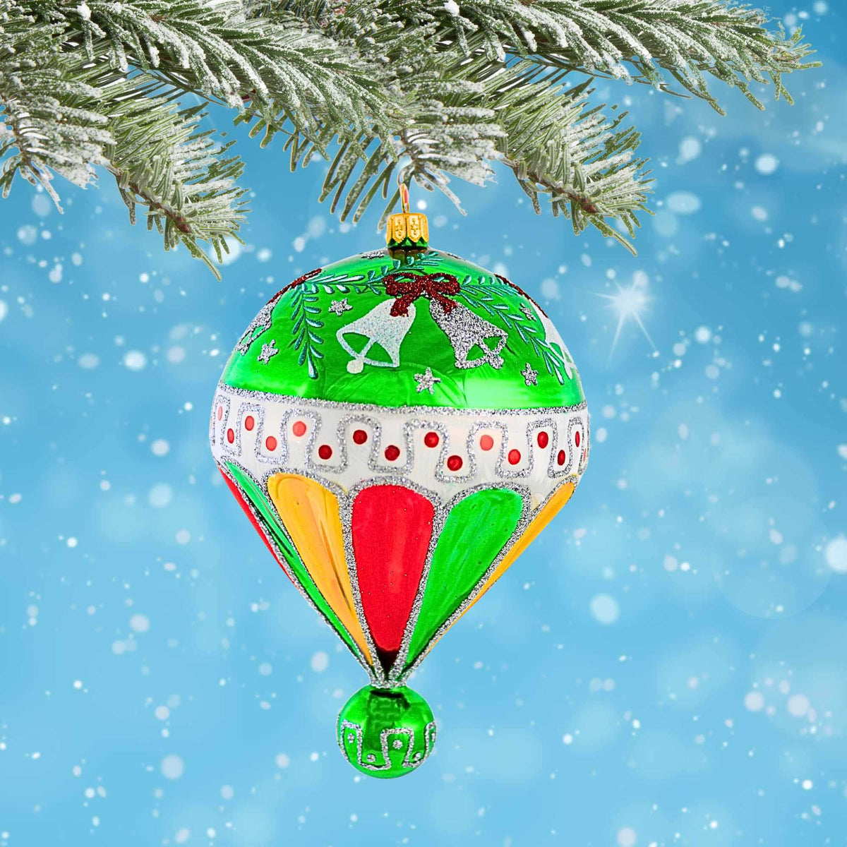 Ornament King Spin Top Green - - SBKGifts.com