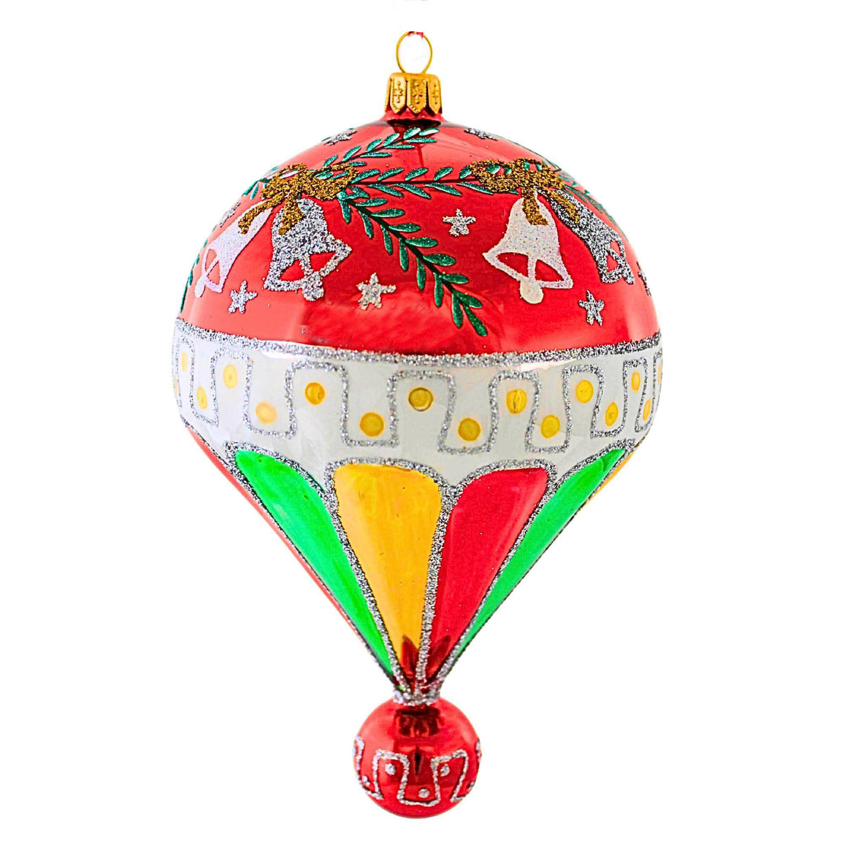 Ornament King Spin Top Red - - SBKGifts.com