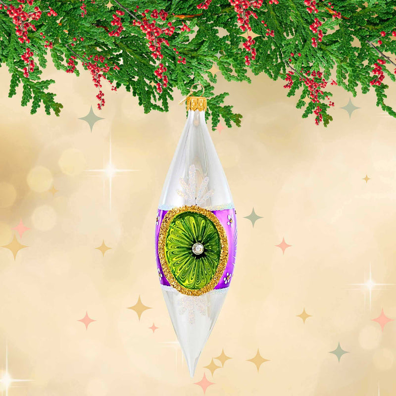 Ornament King Crystal Drops Purple - - SBKGifts.com