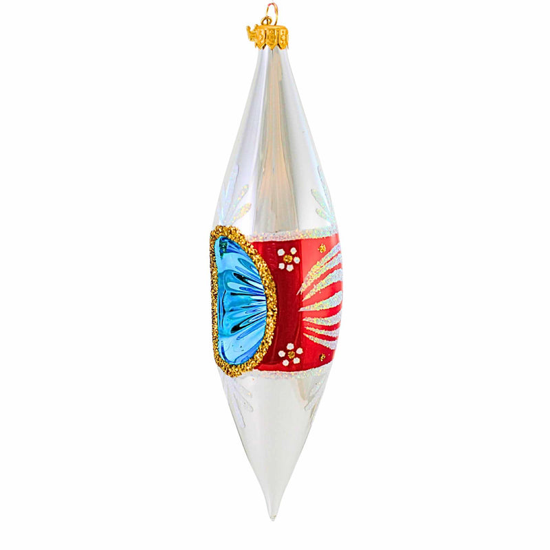 Ornament King Crystal Drops Red - - SBKGifts.com