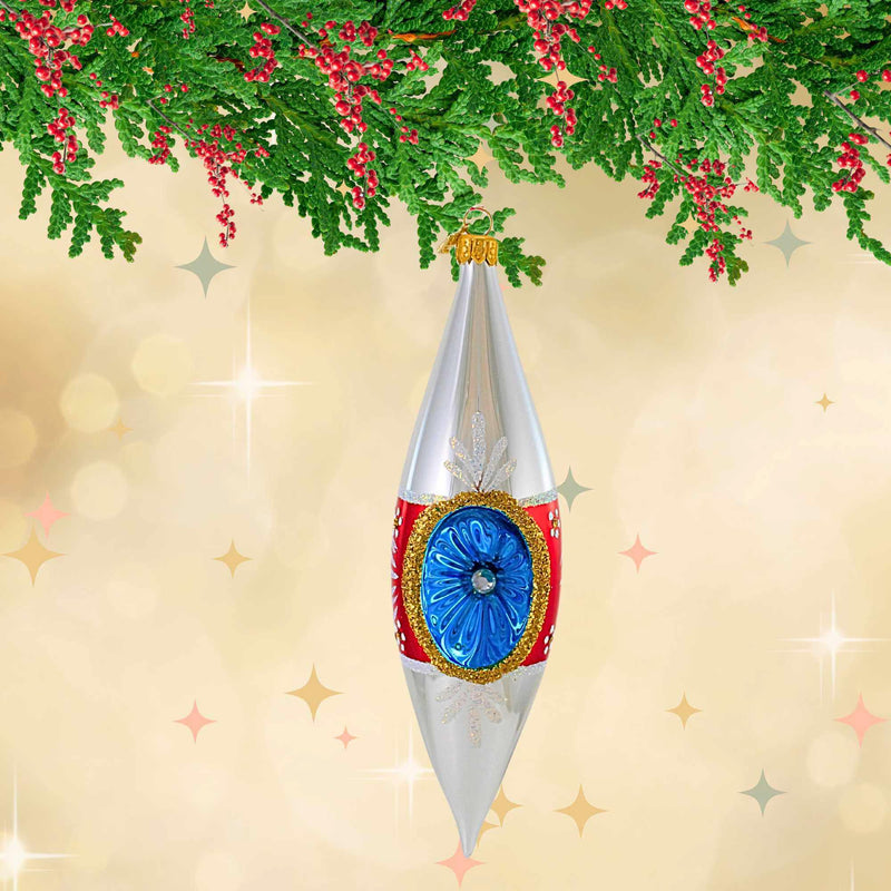 Ornament King Crystal Drops Red - - SBKGifts.com