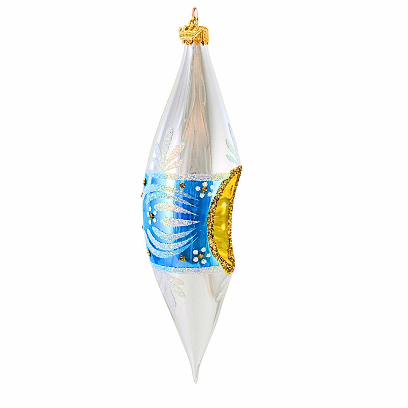 Ornament King Crystal Drops Blue - - SBKGifts.com